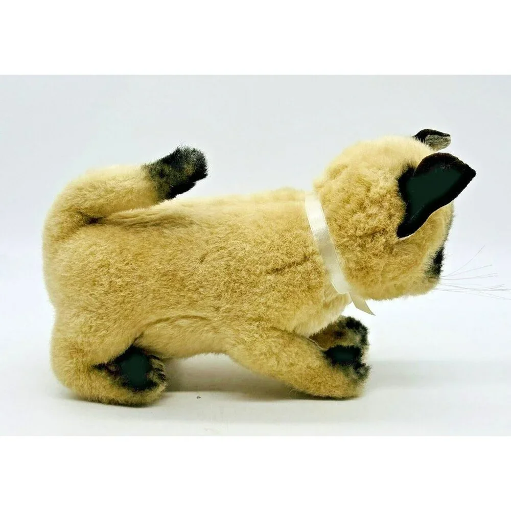 Applause‎ Realistic Siamese Cat Plush Standing 1987 Stuffed Animal 9 Inch